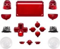 CCMODZ Button Kit For Playstation 4 V2 Controller Polished Red