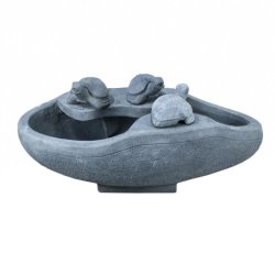 Frog Stone Garden Fountain Sotran Dekorativ