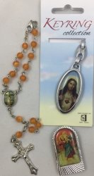 Catholic St Christopher Car Magnet Car Rosary Keyring Of The Sacred Heart And St Christopher