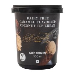 Extremely Creamy Dairy Free Caramel Flavoured Coconut Ice Cream 500 Ml