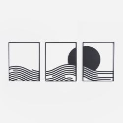 Emerging Creatives Steel Wall Art - Oceanic Sunset Trio