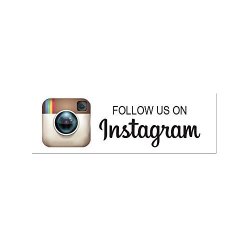 Follow Us On Instagram Stickers - 39 Labels Per Sheet