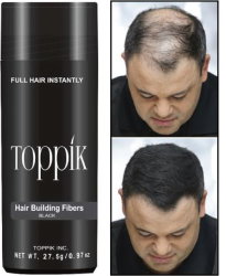 Toppik -black -27.5g- 75 Days Supply - Thicker Hair For Hair Loss Free Shipping
