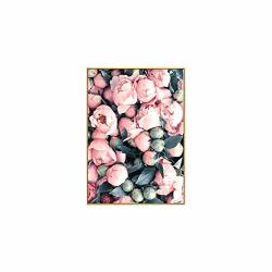 Mo Duo Romantic Pink Peony Flamingo Love Wall Art Pictures Canvas Paintings Nordic Posters Prints Bedroom Home Decorations 60X90 Cm No Frame CFX11