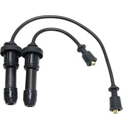 Spark Plug Wire Compatible With Hyundai Sonata 99-05 Santa Fe 01-06 Set 2 Leads 5MM Long 4 Cyl 2.4L Eng.