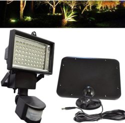 Solar Light Outdoor Floodlight With Motion Sensor Waterproof 10w 60 Led