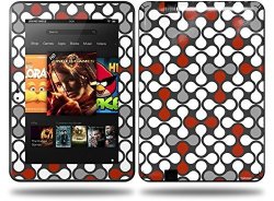 Locknodes 05 Red Dark Decal Style Skin Fits Amazon Kindle Fire HD 8.9 Inch