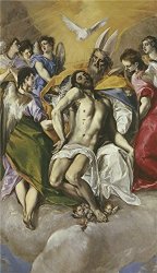 RichardGallery Polyster Canvas The Amazing Art Decorative Prints On Canvas Of Oil Painting 'el Greco The Trinity 1577 79 ' 8 X 14 Inch