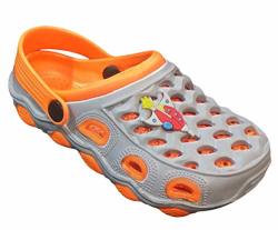 TOP Toddler Size 6 Shoes Cute Non Slip Foam Two Tone Colorful Clogging Sandals For Little Boys Kids Orange Size 6
