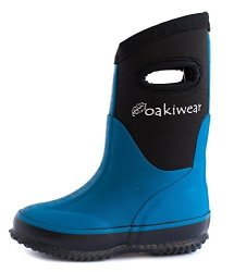 Oakiwear Children's Neoprene Rain Boots Snow Boots Muck Rain Boots Celestial Blue 9T