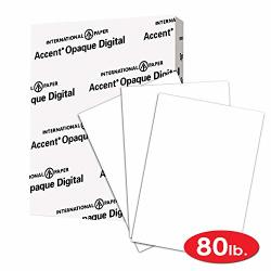 Accent Opaque White 8.5” x 11” Cardstock Paper 250 Sheets.... 80lb 216gsm 