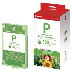 Canon - Ink & Paper Set Postcard Size For 100 Prints