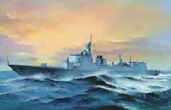1:350 - Pla Navy Type 052C DDG-170 Lanzhou Plastic Model Kit