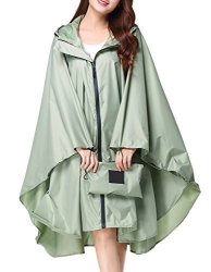 Rain Buauty Poncho -proof Lightweight Coats Slicker Wear Outwear Emergency Cover
