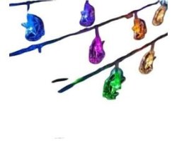 ZYF-62 Moon Hugging Star LED Fairy String Lights With Tail Plug Extension Rgb 5M