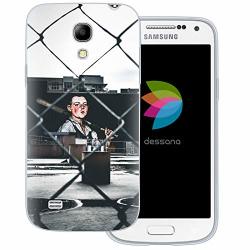 Dessana Baseball Transparent Protective Case Phone Cover For Samsung Galaxy S4 MINI Ballpark