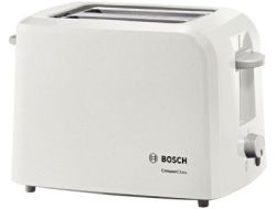 Bosch Toaster 2 Slice Compact Class White TAT3A011
