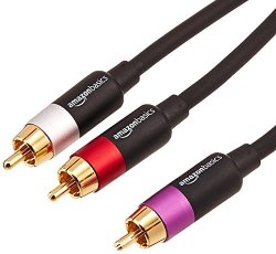 AmazonBasics 1-MALE To 2-MALE Rca Audio Cable - 8 Feet
