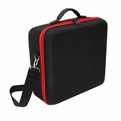 Yjydada Waterproof Carrying Bag For Dji Fpv Combo Drone Accessories Portable Shoulder Bag Protective Storage Bag Nylon Eva Backpack Sling Bag Black
