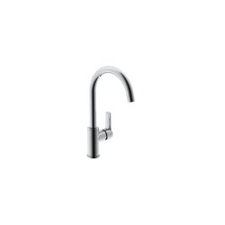 Franke Kitchen Sink Mixer Tap Highrise Swivel Single Lever Chrome H32CM Spout Reach 18.5CM