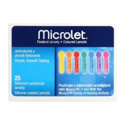 Bayer Microlet Coloured Lancets 25 Lancets
