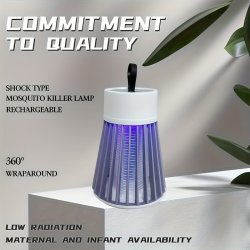 2024 Enhanced Portable Mosquito Killer Lamp 2.0 - USB Rechargeable Low Noise For Indoor & Outdoor Use Perfect For Home Garden Camping & Picnics