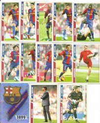 Barcelona Fc - Panini "la Liga" 2007 08 Collection - Complete Team Set Of 31 Trading Cards