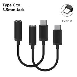 Sprtjoy USB C To 3.5MM Headphone Jack Cable Adapter For Moto Z 2 Pack Moto Z Type C Port To 3.5MM Female Audio Jack