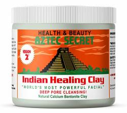 Aztec Secret Indian Healing Clay 1 Lb Deep Pore Cleansing Facial & Body Mask The Original 100% Natural Calcium Bentonite Clay New Version 2