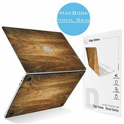 Digi-tatoo Macbook Skin Decal Sticker Compatible With Pro 15 Inch Retina W o Cd-drive Model A1398 Easy Apply Full Body Protective Vinyl Skin Wood Texture 2