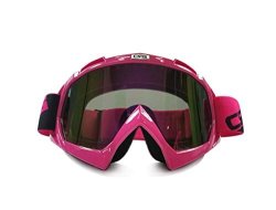 Crg Sports Motocross Atv Dirt Bike Off Road Racing Goggles Pink T815-7-9A T815-7-9A Multi-color Lens Pink Frame