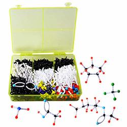 Swpeet 125 Pcs Molecular Model Kit for Inorganic & Organic Molecular Model Teacher and Student Kit - 54 Atoms & 70 Links & 1