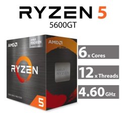 AMD Ryzen 5 5600 Gt-series Desktop Processor With Radeon Graphics 4.6GHZ 19MB 65W AM4