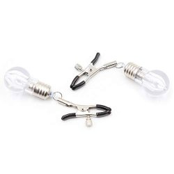 Healifty Breast Nipple Clamps Adjustable Nipple Clips Non Piercing Nipple  Rings with 4 Screws Bells Breast Stimulation Toys Nipple Toys SM Flirting