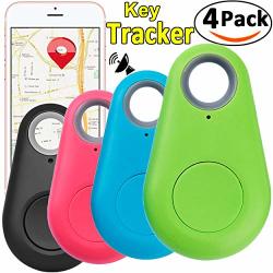 PACK 4 Smart Gps Tracker Key Finder Locator Wireless Anti Lost Alarm Sensor Device For Kids Dogs Car Wallet Pets Cats Motorcycles Luggage Smart