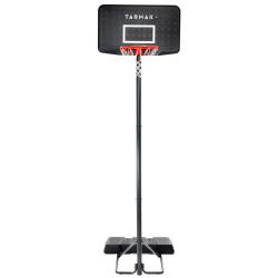 Basketball Hoop With Adjustable Stand From 2.20 To 3.05M B100 - Black