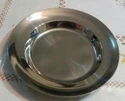 Stainless Steel Dinner Plate 25 5 Cm