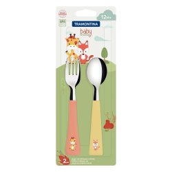 Tramontina Baby Friends 2-PIECE Childrens Flatware Set