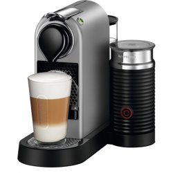 Nespresso Citiz Automatic Coffee Machine With Aeroccino Milk Frother Silver - 10KGS