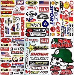 Motocross Motorcycles Dirt Bike Supercross Lot 6 Vinyl Decals Stickers D6011