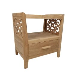 Wooden Celine Bedside Pedestal Sotran Dekorativ
