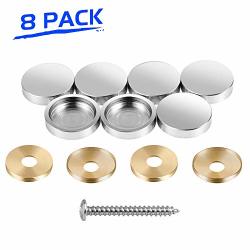 Luckin 1 Dia Cap Mirror Nail With Decorative Screw Cover