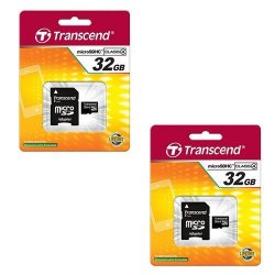 Motorola XT-926 Cell Phone Memory Card 2 X 32GB Microsdhc Memory Card With Sd Adapter 2 Pack