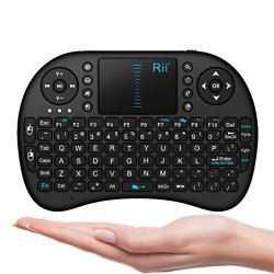 Rii I8 10038-ID MINI 2.4GHZ Wireless Touchpad Keyboard With Mouse Black