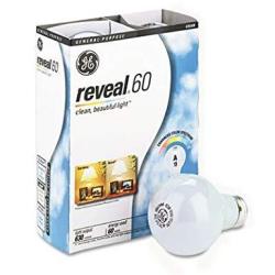 Ge 48688 Reveal Soft White 60 Watts A19 4-PACK