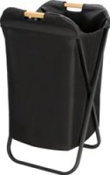 Laundry Bin 72L - Foldable - Loft - Black