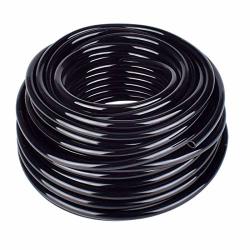 Uclever 1 4 Inch Blank Irrigation Tubing Distribution Irrigation Drip Tube Hose For Home And Garden 66FT Roll Black
