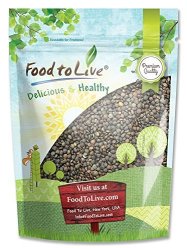 French Green Lentils 3 Pounds - Whole Dry Beans Raw Kosher Sproutable Bulk