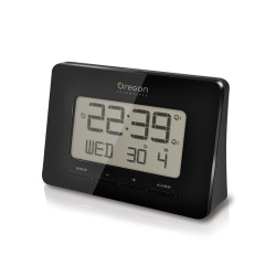 Oregon Radio Controlled Alarm Clock Black
