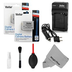 2 Pack Nb-10l Battery And Charger Kit For Canon Powershot Sx50 Hs Sx40 Hs G1x G16 G15 canon Nb-10l Replacement - Includes: 2 Vivitar